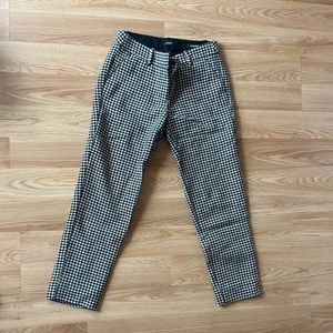 J. Crew size 0 houndstooth ankle dress pants